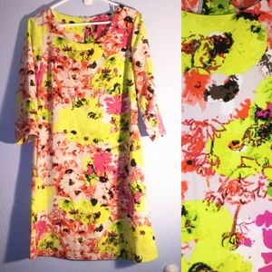 DAISY FUENTES TIGERLILY MIDI FLORAL DRESS EUC